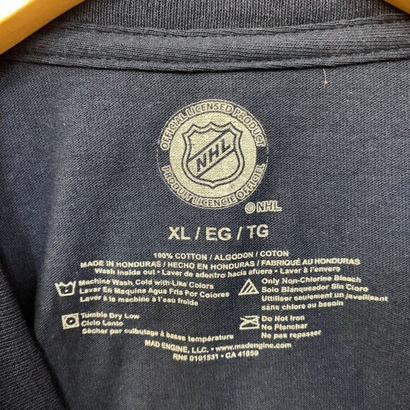 NHL Winnipeg Jets "The Peg" Long Sleeve Blue T-Shirt XL - Picture 4 of 4